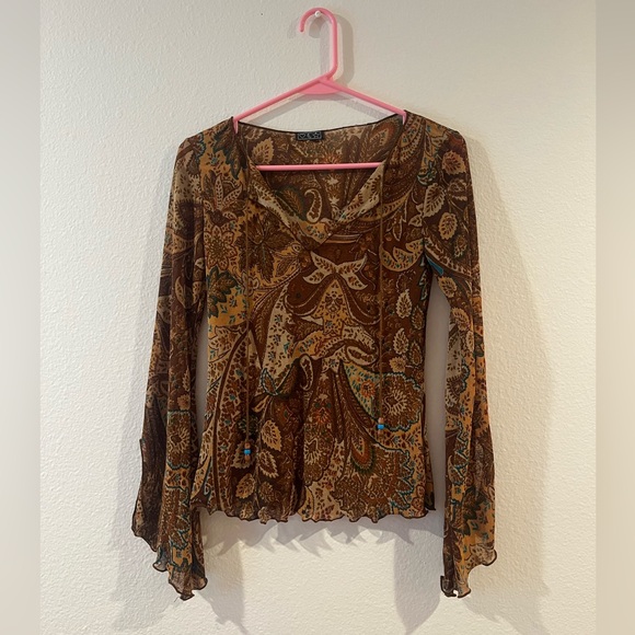 American Vintage Tops - whimsigoth paisley top